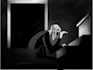 animate a black and white visual loop lo fi style