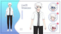 rig live2d model for vtuber, vtube studio from png image