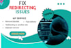 fix redirecting issues and blacklist removal