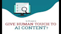 turn ai generated text into human written