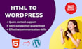 convert clone HTML figma to wordpress within 24 hrs