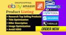do ebay dropshipping top listings and research