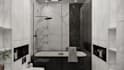 do modern bathroom design with 2d and 3d layouts