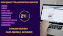 accurately transcribe audio, video and youtube transcription